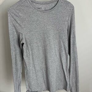 Pact Organic Gray Long Sleeve Tee
